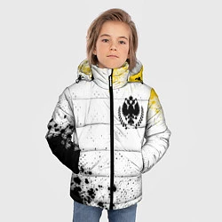 Куртка зимняя для мальчика RUSSIAN EMPIRE - ГЕРБ Брызги, цвет: 3D-черный — фото 2