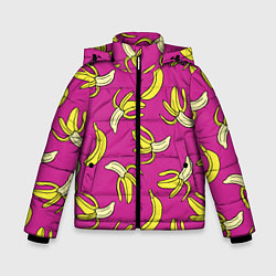Куртка зимняя для мальчика Banana pattern Summer Color, цвет: 3D-черный
