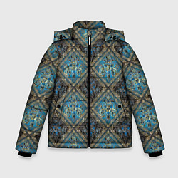 Куртка зимняя для мальчика Классические паттерны, цвет: 3D-светло-серый