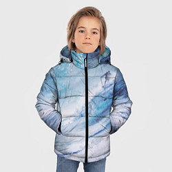 Куртка зимняя для мальчика Противостояние волне, цвет: 3D-светло-серый — фото 2