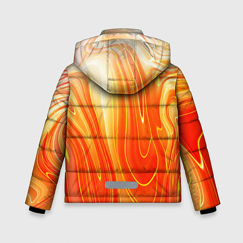 Зимняя куртка для мальчика Карамельная нуга Гранж / 3D-Черный – фото 2
