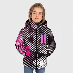 Куртка зимняя для мальчика BTS КРАСКА, цвет: 3D-красный — фото 2