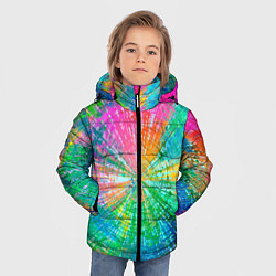 Куртка зимняя для мальчика АБСТРАКЦИЯ РАДУЖНАЯ, цвет: 3D-красный — фото 2