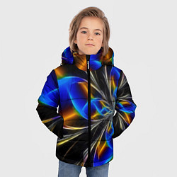 Куртка зимняя для мальчика Neon vanguard pattern Fashion 2023, цвет: 3D-светло-серый — фото 2