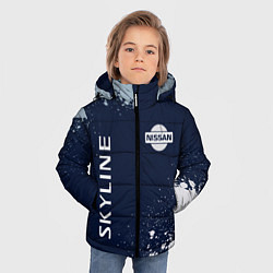 Куртка зимняя для мальчика NISSAN SKYLINE Краска, цвет: 3D-черный — фото 2