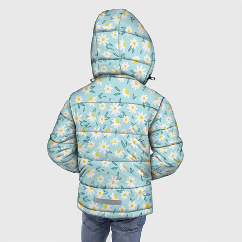 Зимняя куртка для мальчика Ромашковое поле / 3D-Светло-серый – фото 4