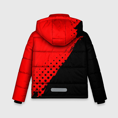 Зимняя куртка для мальчика ГЕНШИН ИМПАКТ - ГЕО - Краски / 3D-Черный – фото 2