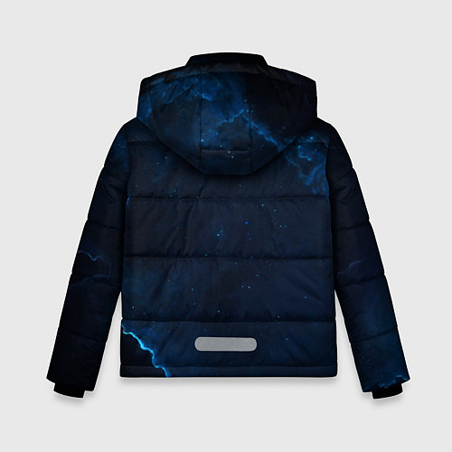 Зимняя куртка для мальчика Звездные облака / 3D-Черный – фото 2
