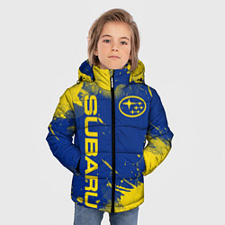 Куртка зимняя для мальчика SUBARU - СУБАРУ БРЫЗКИ КЛАССИЧЕСКИЕ, цвет: 3D-светло-серый — фото 2