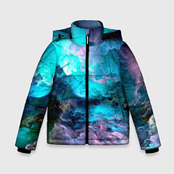 Куртка зимняя для мальчика МОРСКОЙ ШТОРМ, цвет: 3D-черный