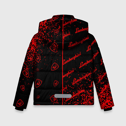 Зимняя куртка для мальчика LAMBORGHINI Арт Паттерны / 3D-Черный – фото 2