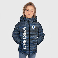 Куртка зимняя для мальчика CHELSEA F C ЧЕЛСИ ШУМ ПОЛОС ТЕКСТУРА, цвет: 3D-красный — фото 2