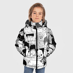 Куртка зимняя для мальчика Моб психо 100 паттерн, цвет: 3D-красный — фото 2