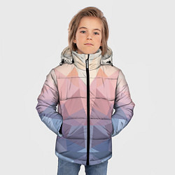 Куртка зимняя для мальчика Полигональная свежесть 2022, цвет: 3D-красный — фото 2
