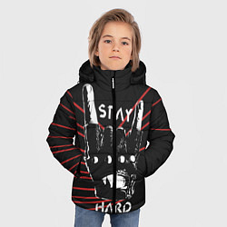 Куртка зимняя для мальчика Stay hard, цвет: 3D-светло-серый — фото 2