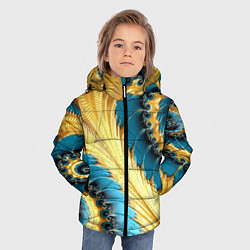 Куртка зимняя для мальчика Двойная авангардная спираль Double avant-garde spi, цвет: 3D-черный — фото 2