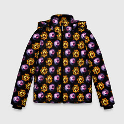 Куртка зимняя для мальчика Five Nights at Freddys: Security Breach Луна и Сол, цвет: 3D-черный