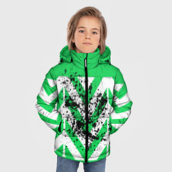 Куртка зимняя для мальчика Geometry and blots, цвет: 3D-черный — фото 2