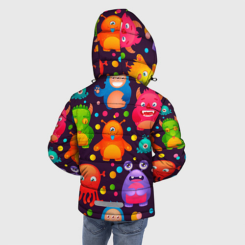 Зимняя куртка для мальчика CHARMING MONSTERS / 3D-Красный – фото 4