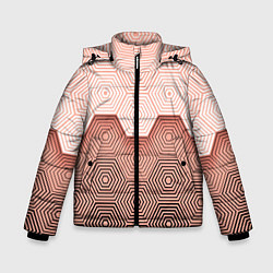 Куртка зимняя для мальчика Hexagon Minimal, цвет: 3D-черный