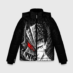 Куртка зимняя для мальчика БЕРСЕРК ГАТС И ДОСПЕХИ, цвет: 3D-светло-серый