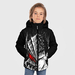 Куртка зимняя для мальчика БЕРСЕРК ГАТС И ДОСПЕХИ, цвет: 3D-светло-серый — фото 2