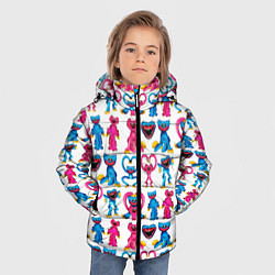 Куртка зимняя для мальчика POPPY PLAYTIME HAGGY WAGGY AND KISSY MISSY PATTERN, цвет: 3D-светло-серый — фото 2