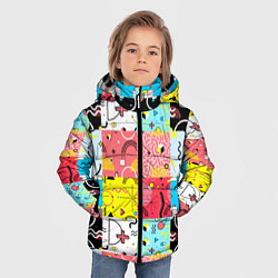 Куртка зимняя для мальчика COLORED GEOMETRIC SHAPES, цвет: 3D-красный — фото 2