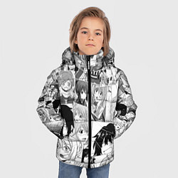 Куртка зимняя для мальчика Log Horizon pattern, цвет: 3D-черный — фото 2