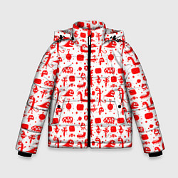 Куртка зимняя для мальчика RED MONSTERS, цвет: 3D-красный