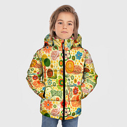 Куртка зимняя для мальчика ANIMALS IN NATURE, цвет: 3D-черный — фото 2