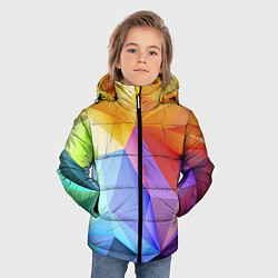 Куртка зимняя для мальчика Зд радуга, цвет: 3D-светло-серый — фото 2