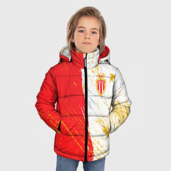 Куртка зимняя для мальчика Fc monaco фк монако краска, цвет: 3D-светло-серый — фото 2