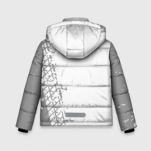 Зимняя куртка для мальчика Lexus Speed на светлом фоне со следами шин / 3D-Черный – фото 2