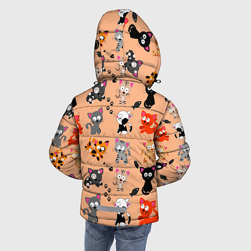 Зимняя куртка для мальчика NAUGHTY KITTENS / 3D-Светло-серый – фото 4