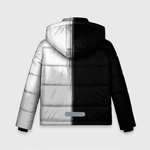 Зимняя куртка для мальчика Бизнесмен из России и Герб Российской Федерации / 3D-Черный – фото 2