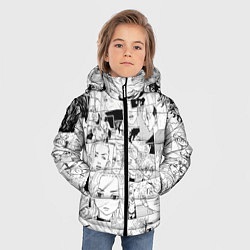 Куртка зимняя для мальчика Tokyo Revengers паттерн, цвет: 3D-светло-серый — фото 2