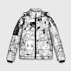 Куртка зимняя для мальчика Tokyo Revengers паттерн, цвет: 3D-черный