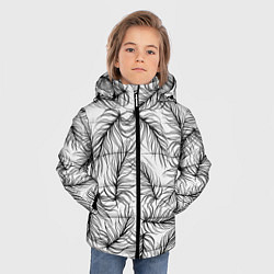 Куртка зимняя для мальчика Чёрные Перья, цвет: 3D-черный — фото 2