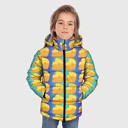 Куртка зимняя для мальчика Сыр сыр сыр, цвет: 3D-черный — фото 2
