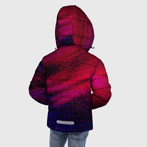 Зимняя куртка для мальчика Неоновая пыль - Красный / 3D-Светло-серый – фото 4
