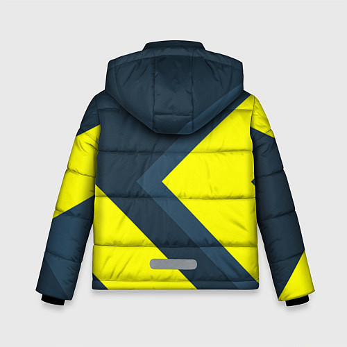 Зимняя куртка для мальчика Геометрическая Стрелка / 3D-Черный – фото 2