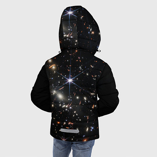 Зимняя куртка для мальчика Новое изображение ранней вселенной от Джеймса Уэбб / 3D-Светло-серый – фото 4