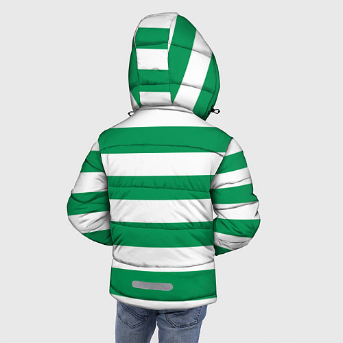 Зимняя куртка для мальчика ФК Ахмат на фоне бело зеленой формы / 3D-Светло-серый – фото 4