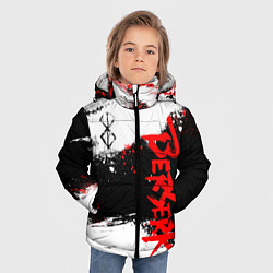 Куртка зимняя для мальчика БЕРСЕРК : Спортивная форма - Клеймо жертвы, цвет: 3D-черный — фото 2