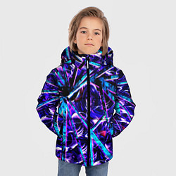Куртка зимняя для мальчика Genshin Impact Шогун Райден осколки, цвет: 3D-светло-серый — фото 2