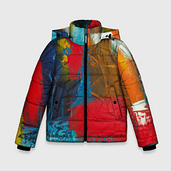 Куртка зимняя для мальчика Твоя палитра, цвет: 3D-светло-серый