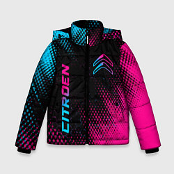 Куртка зимняя для мальчика Citroen - Neon Gradient, цвет: 3D-черный
