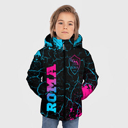 Куртка зимняя для мальчика Roma - neon gradient, цвет: 3D-черный — фото 2