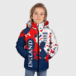 Куртка зимняя для мальчика Сборная Англии Краска, цвет: 3D-красный — фото 2